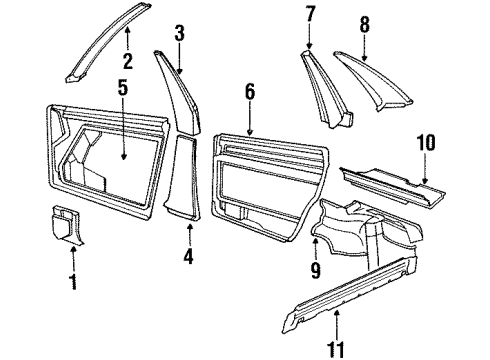 Audi 441-867-265-A-3VT Cowl Trim Audi 441-867-265-A-3VT Cowl Trim