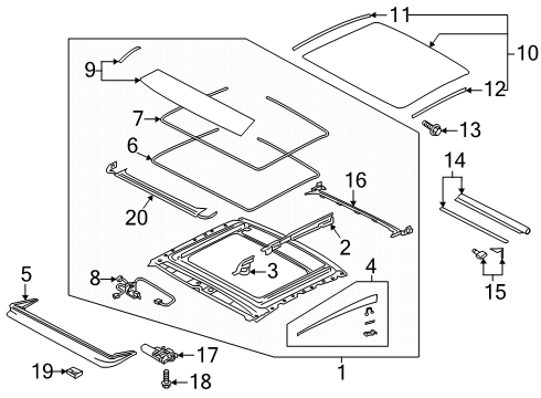 Audi 4N4-898-633 Frame Assembly Mount Kit 4N4-898-633 Audi Frame Assembly Mount Kit