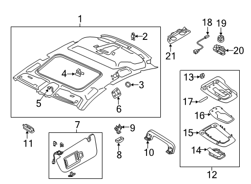 Audi 4K8-867-505-Q-2O9 Rooflining Audi 4K8-867-505-Q-2O9 Rooflining