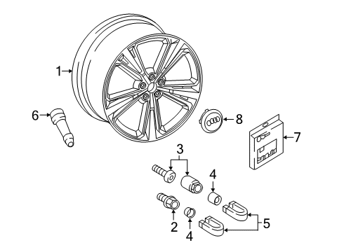 Audi 4M8-601-025-DL Wheel Audi 4M8-601-025-DL Wheel