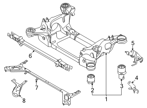 Audi WHT-008-584 Crossmember Screw Audi WHT-008-584 Crossmember Screw