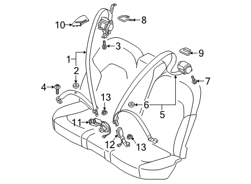 Audi 4N0-857-805-K-V04 Seat Belt Audi 4N0-857-805-K-V04 Seat Belt
