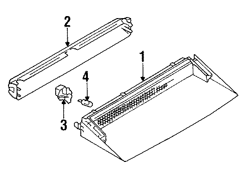 Audi 893-945-265-A Socket Panel 893-945-265-A Audi Socket Panel