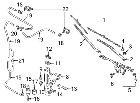 8W0-955-537 Audi Tube Assembly Retainer