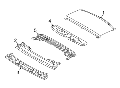 Audi 8W8-817-983 Roof Frame Audi 8W8-817-983 Roof Frame