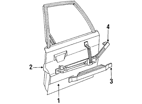 Audi 441-833-052-C Door Shell Audi 441-833-052-C Door Shell