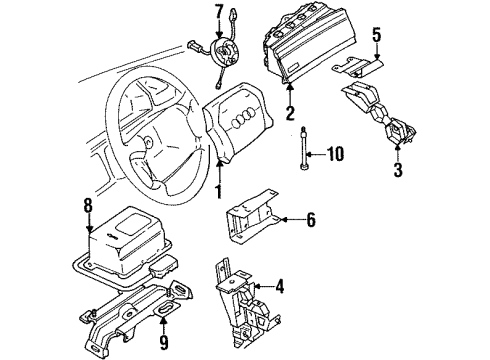 Audi 8A1-880-353 Passenger Air Bag Support Audi 8A1-880-353 Passenger Air Bag Support