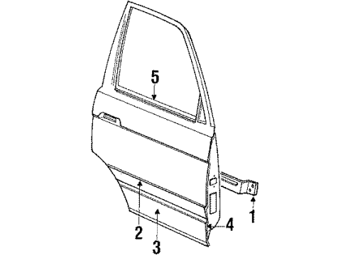 Audi 443-833-516-B Reinforce Bar