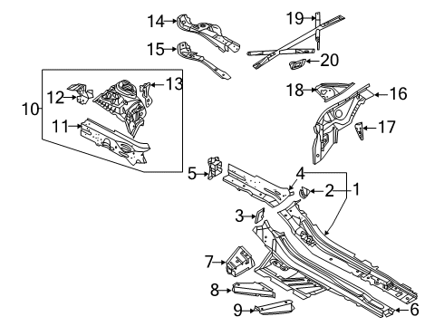 Audi 4K0-802-503 Bracket Audi 4K0-802-503 Bracket