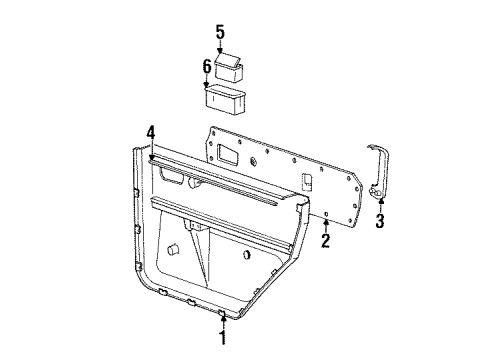 Audi 443-857-951-01C Ashtray 443-857-951-01C Audi Ashtray