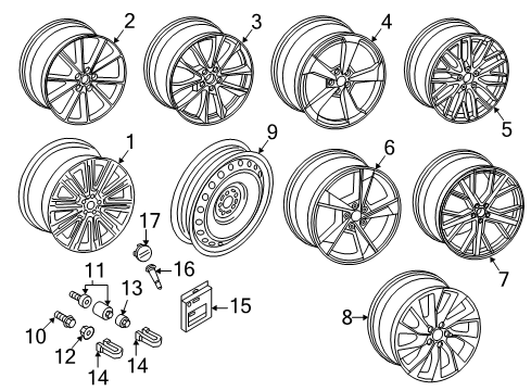 8W0-601-025-EK Audi Wheel, Alloy