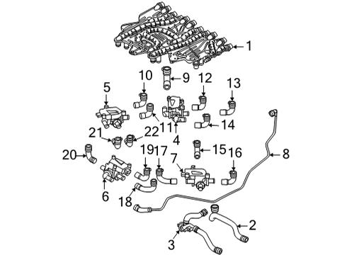 Audi 7P0-819-586 Hose & Tube Assembly Clip 7P0-819-586 Audi Hose & Tube Assembly Clip