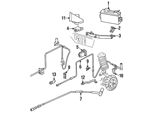 Audi 441-971-845-E Sensor Retainer Bracket Audi 441-971-845-E Sensor Retainer Bracket