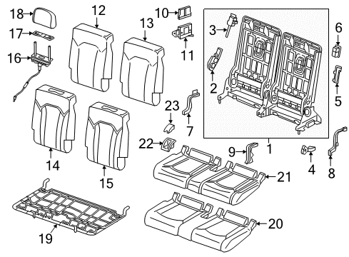 Audi 4M0-886-373 Cushion Frame Grommet 4M0-886-373 Audi Cushion Frame Grommet