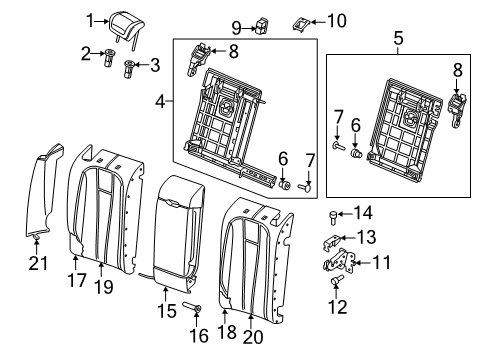 8W0-885-975-AQ-IQW Audi Headrest