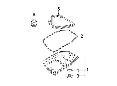 Audi 01J-301-463-A Pan Gasket 01J-301-463-A Audi Pan Gasket