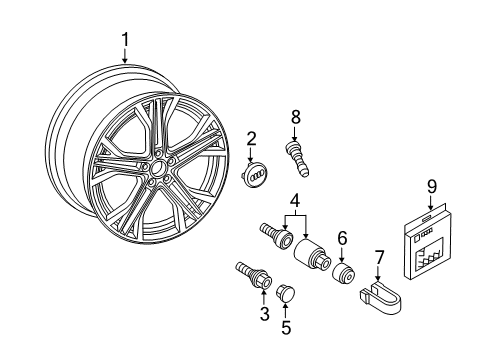 Audi 4K8-601-025-AJ Wheel Audi 4K8-601-025-AJ Wheel