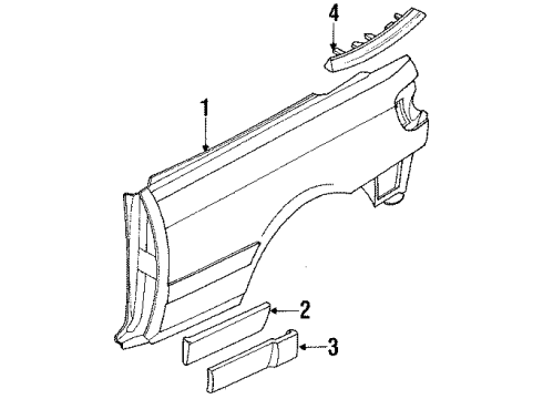 Audi 895-809-601-SA Quarter Panel Audi 895-809-601-SA Quarter Panel