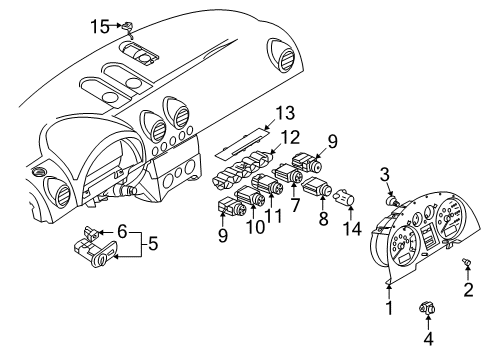 1J0-945-511-E Audi Stoplamp Switch