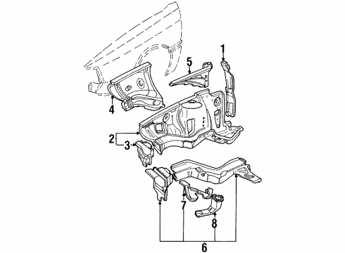 Audi 893-805-678-B Mount Assembly 893-805-678-B Audi Mount Assembly