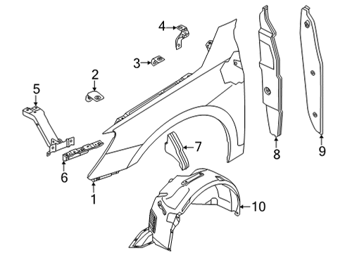 V04-017-001-CJ Audi Fender Hardware Kit