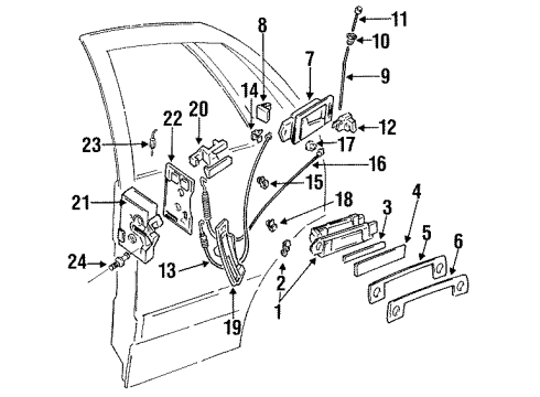 Audi 893-837-019-A-01C Handle, Inside Audi 893-837-019-A-01C Handle, Inside