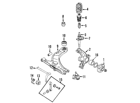 8N0-411-105-AE Audi Coil Spring
