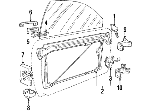 Audi 8G0-837-375-A Corner Trim Audi 8G0-837-375-A Corner Trim