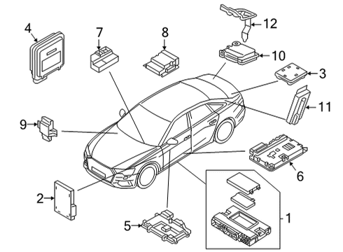 Audi 4M0-959-655-BE Module 4M0-959-655-BE Audi Module