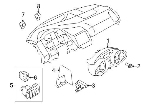 420-920-981-Q Audi Instrument Cluster