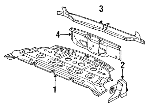 Audi 8A5-813-301-A Rear Body Panel 8A5-813-301-A Audi Rear Body Panel