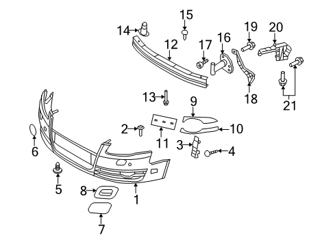 8E0-807-977-GRU Audi License Molding
