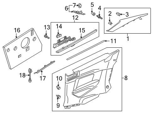 8W6-867-043-C-ALC Audi Side Panel