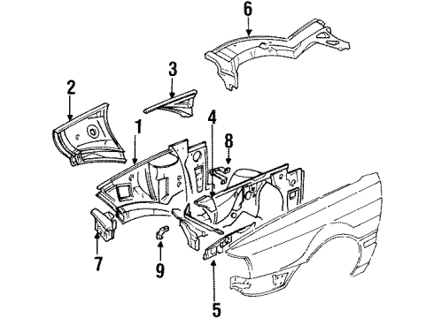 Audi 893-809-519-A Mount Bracket 893-809-519-A Audi Mount Bracket
