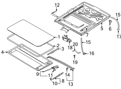 4D0-898-015-A Audi Drive Cable Assembly