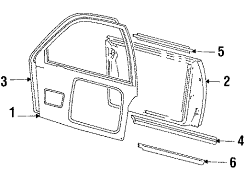 Audi 443-837-753-E-V7A Inner Panel