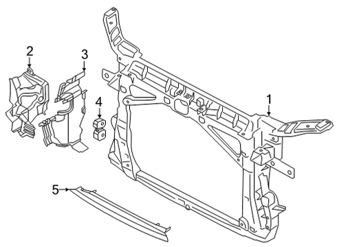 Audi 8Y0-121-284-AD AIR DUCT 8Y0-121-284-AD Audi AIR DUCT