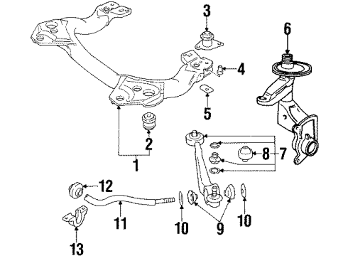 Audi 4A0-412-026-S Steering Knuckle Audi 4A0-412-026-S Steering Knuckle