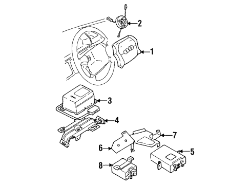 Audi 893-959-677-B Control Module Bracket 893-959-677-B Audi Control Module Bracket