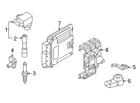 Audi 05E-906-433-E Sender 05E-906-433-E Audi Sender