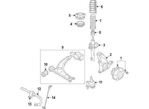 Audi 5N0-413-031-BL Shock Abs Audi 5N0-413-031-BL Shock Abs