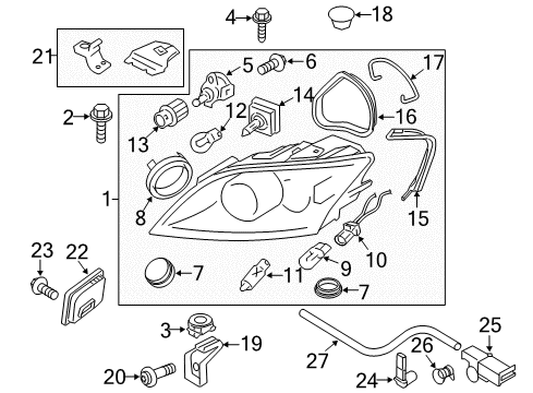 8J0-941-029-AQ Audi Headlamp