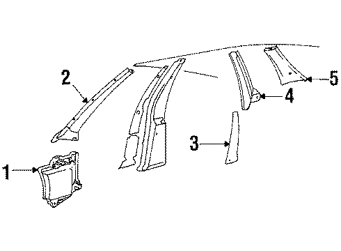 443-867-295-A-8RJ Audi Quarter Trim Panel