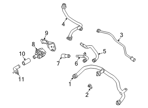 Audi N-020-625-3 Tube Retainer N-020-625-3 Audi Tube Retainer