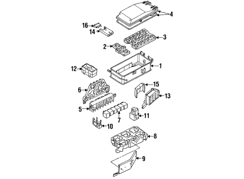 Audi 4A0-937-545-D Relay Plate Bracket Audi 4A0-937-545-D Relay Plate Bracket