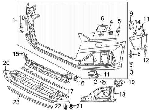 Audi 8W6-807-681-AC-T94 Grill 8W6-807-681-AC-T94 Audi Grill