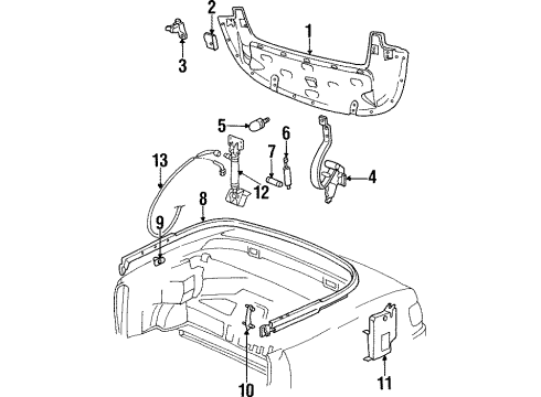 Audi 8G0-825-307-E Hinge Audi 8G0-825-307-E Hinge