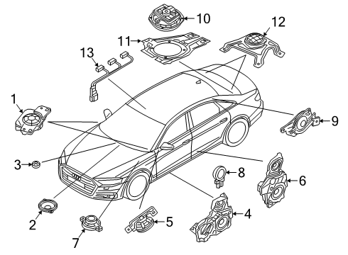 Audi 4N0-035-298-A Woofer Audi 4N0-035-298-A Woofer