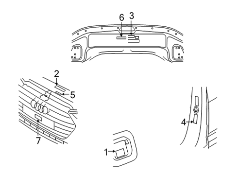 Audi 4K0-010-502-BT Label Audi 4K0-010-502-BT Label