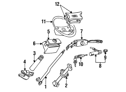 Audi 443-905-849-A Ignition Switch Audi 443-905-849-A Ignition Switch